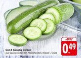 EDEKA Hohberg - Gurken Angebot im Prospekt Gurken bei EDEKA im Hohberg Prospekt für 0,49 €