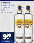 London Dry Gin Angebote von Gordon's bei Getränkewelt Bottrop für 9,99 €