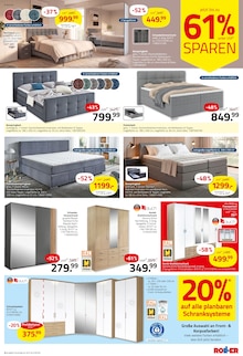 Bett im aktuellen ROLLER Prospekt (Bremerhaven) Bett im ROLLER Prospekt "RABATTE-RABATZ SUPER BONUS" mit 16 Seiten (Bremerhaven)