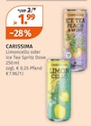 Limoncello oder Ice Tea Spritz Dose im Angebot bei Müller in Esslingen Limoncello oder Ice Tea Spritz Dose Angebote von CARISSIMA bei Müller Esslingen für 1,99 €