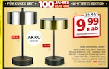 Akku-Tischleuchte „Helsby“ im Segmüller Prospekt Akku-Tischleuchte „Helsby“ von im aktuellen Segmüller Prospekt für 9,99 €