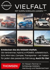 Aktueller Auto Thomsen Werkstatt & Auto Prospekt in Nützen und Umgebung, "NISSAN VIELFALT" mit 9 Seiten, 01.02.2024 - 31.03.2024