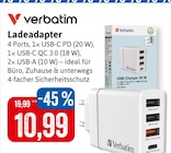 Ladeadapter im Angebot bei Kaufhaus Stolz in Schwerin Ladeadapter Angebote von Verbatim bei Kaufhaus Stolz Schwerin für 10,99 €
