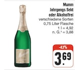 Jahrgangs Sekt oder Alkoholfrei bei nah und gut im Ansbach Prospekt für 3,69 €