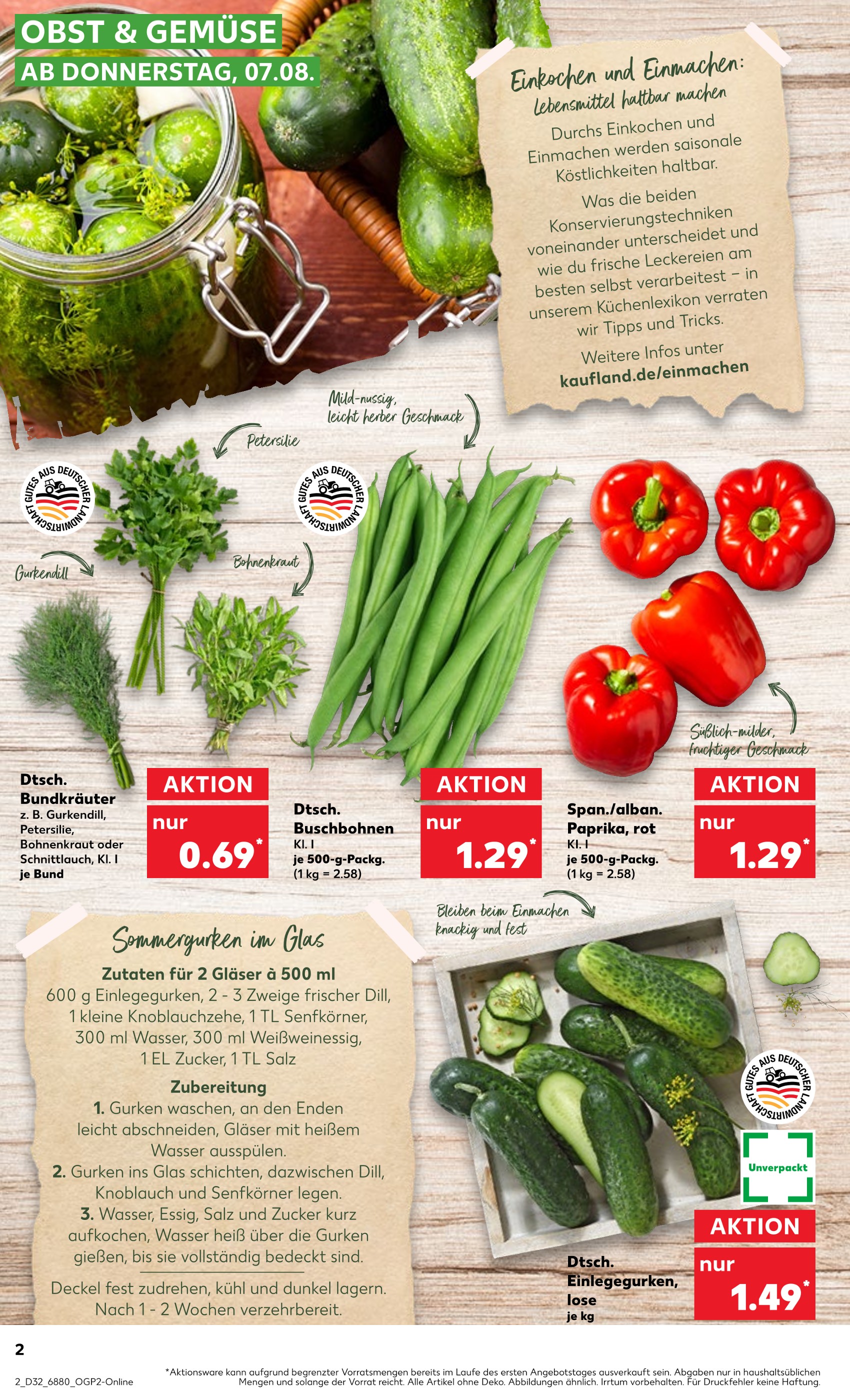 Aktueller Kaufland Prospekt mit Paprika, "Aktuelle Angebote", Seite 2