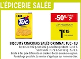 Biscuits crackers salés original Tuc - Lu en promo chez Supeco Biscuits crackers salés original Tuc - Lu dans le catalogue Supeco
