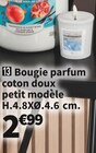 BOUGIE PARFUM COTON DOUX PETIT MODÈLE H.4.8XØ.4.6 CM. - YANKEE CANDLE HOME INSPIRATION à 2,99 € dans le catalogue Conforama