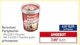 Partybecher von Berentzen für 8,87 € bei METRO im Angebot Partybecher von Berentzen im aktuellen METRO Prospekt