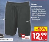 Herren Sweatshorts für 12,99 € bei Netto Marken-Discount im Angebot Herren Sweatshorts im aktuellen Netto Marken-Discount Prospekt