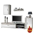 Wohnwand Lima Beton Optik weiß B/H/T: ca. 230x170x42 cm für 99,00 € bei POCO im Angebot Wohnwand Lima Beton Optik weiß B/H/T: ca. 230x170x42 cm im aktuellen POCO Prospekt