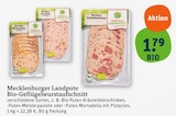 Bio-Geflügelwurstaufschnitt von Mecklenburger Landpute für 1,79 € bei tegut im Angebot Bio-Geflügelwurstaufschnitt von Mecklenburger Landpute im aktuellen tegut Prospekt