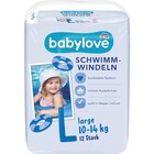 Schwimmwindeln Disney Gr. Large (10-14 kg) Angebote von babylove bei dm-drogerie markt Bremerhaven für 3,75 €