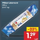 Leberwurst Angebote von Pfälzer bei Netto Marken-Discount Frankfurt für 1,29 €