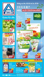 Aktueller ALDI Nord Prospekt mit Fleisch, "Teuer? Nee, Aldi Eigenmarke.", Seite 1