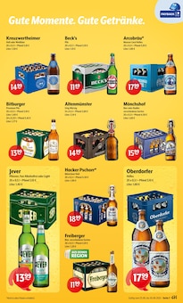 Bier im Huster Prospekt "Aktuelle Angebote" mit 9 Seiten (Pirna)