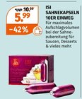 SAHNEKAPSELN 10ER EINWEG Angebote von ISI bei Müller Wismar für 5,99 €