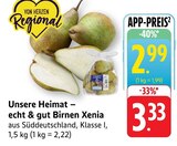 Aktuelle Birnen Angebote bei EDEKA in Mannheim Aktuelles Unsere Heimat – echt & gut Birnen Xenia Angebot bei EDEKA in Mannheim ab 2,99 €