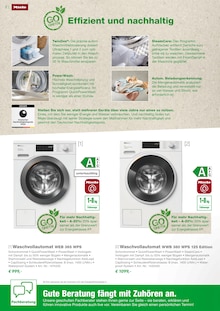Waschmaschine im aktuellen EP: Prospekt (Herne) Waschmaschine im EP: Prospekt "MIELE - Hausgeräte, effizient und langlebig!" mit 12 Seiten (Herne)