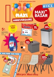 Prospectus Bazar & Déstockage Maxi Bazar en cours à Cormeilles-en-Parisis et alentours, "MAXI ANNIVERSAIRE", 12 pages, 03/09/2025 - 21/09/2025 Catalogue Bazar & Déstockage Maxi Bazar en cours à Cormeilles-en-Parisis et alentours, "MAXI ANNIVERSAIRE", 12 pages, 03/09/2025 - 21/09/2025