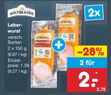 Leberwurst im aktuellen Netto Marken-Discount Prospekt für 2,00 €