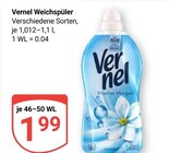 Weichspüler im Angebot bei GLOBUS in Kerpen Weichspüler Angebote von Vernel bei GLOBUS Kerpen für 1,99 €