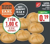 Kaiser-Brötchen Angebote von GUT&GÜNSTIG bei Marktkauf Bünde für 1,00 €