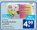 Einmalhandschuhe aus Nitril von Opti Home im aktuellen ALDI SÜD Prospekt für 4,99 €