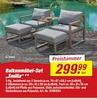 Balkonmöbel-Set Smilla im Angebot bei toom Baumarkt in Marl Balkonmöbel-Set Smilla Angebote bei toom Baumarkt Marl für 299,99 €