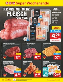Hackfleisch im Netto Marken-Discount Prospekt "Aktuelle Angebote" mit 65 Seiten (Krefeld)