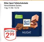 Tafelschokolade Nugat Angebote von Ritter Sport bei GLOBUS Ludwigshafen für 2,99 €