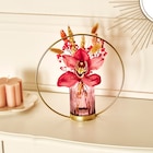 Orchidée 1 fleuron vase cercle métal en promo chez Carrefour Colombes à 7,99 €