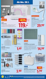 Lidl Nähmaschine im Prospekt 