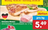 Schweine-Rücken bei Netto Marken-Discount im Weidhausen Prospekt für 5,49 €