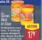Aprikosen Obst im Glas von All Seasons im aktuellen ALDI Nord Prospekt