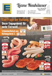 EDEKA Prospekt für Coesfeld mit 24 Seiten EDEKA Prospekt für Coesfeld: "Aktuelle Angebote", 24 Seiten, 16.06.2025 - 21.06.2025