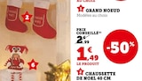 Chaussette de noel dans le catalogue Super U