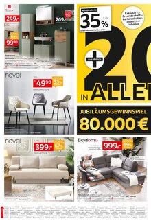 Sofa im XXXLutz Möbelhäuser Prospekt "80 JAHRE JUBILÄUM" mit 28 Seiten (Karlsruhe)