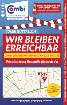 Aktueller combi Gütersloh Prospekt combi Prospekt Gütersloh "Markt - Angebote" mit 2 Seiten