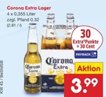 Extra Lager im Netto Marken-Discount Prospekt Extra Lager von Corona im aktuellen Netto Marken-Discount Prospekt für 3,99 €