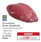 Aktuelles Simmentaler Rinder-Steakhüfte Angebot bei METRO in Essen ab 19,25 €