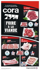 Prospectus Cora à Vendin-le-Vieil, "Foire à la viande", 4 pages de promos valables du 30/11/2022 au 10/12/2022