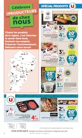 Promos Viande dans le catalogue "Célébrons LES PRODUCTEURS de chez nous" de Super U Viande en promo dans le catalogue Super U à la page 2