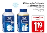 Schlagrahm oder Sahne zum Kochen Angebote von Weihenstephan bei EDEKA Straubing für 1,19 €