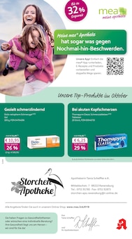 mea - meine apotheke Prospekt der Woche "Unsere Oktober-Angebote" Seite 1, 01.10.2025 bis 31.10.2025 für Ravensburg Aktueller mea - meine apotheke Prospekt "Unsere Oktober-Angebote" Seite 1 von 4 Seiten für Ravensburg