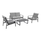 Promo Salon de jardin 4 places acier gris TILIO à 329,00 € dans le catalogue Brico Dépôt à Brest