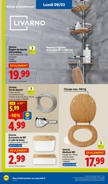 Prix et réduction WC dans le prospectus Lidl en cours Offre WC dans le catalogue Lidl du moment à la page 64