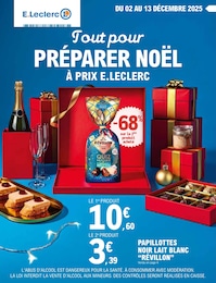 Prospectus Supermarchés E.Leclerc en cours, Tout pour PRÉPARER NOËL À PRIX E.LECLERC, 56 pages, 02/12/2025 - 13/12/2025 Catalogue Supermarchés E.Leclerc en cours à Eauze et alentours, Tout pour PRÉPARER NOËL À PRIX E.LECLERC, 56 pages, 02/12/2025 - 13/12/2025