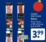 Salami im ALDI SÜD Prospekt Salami von Gourmet Finest Cuisine im aktuellen ALDI SÜD Prospekt für 3,99 €
