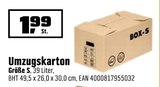 Umzugskarton Angebote bei OBI Fürth für 1,99 €