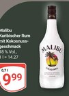 Karibischer Rum mit Kokosnussgeschmack Angebote von Malibu bei GLOBUS Neustadt für 9,99 €